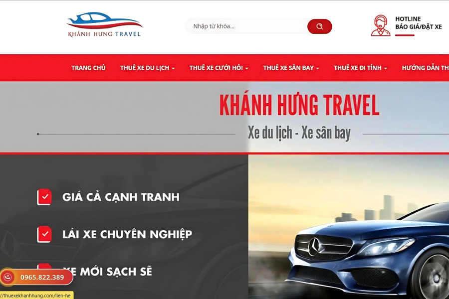 Khánh Hưng Travel chuyên cho thuê xe ô tô 29 chỗ Hà Nội